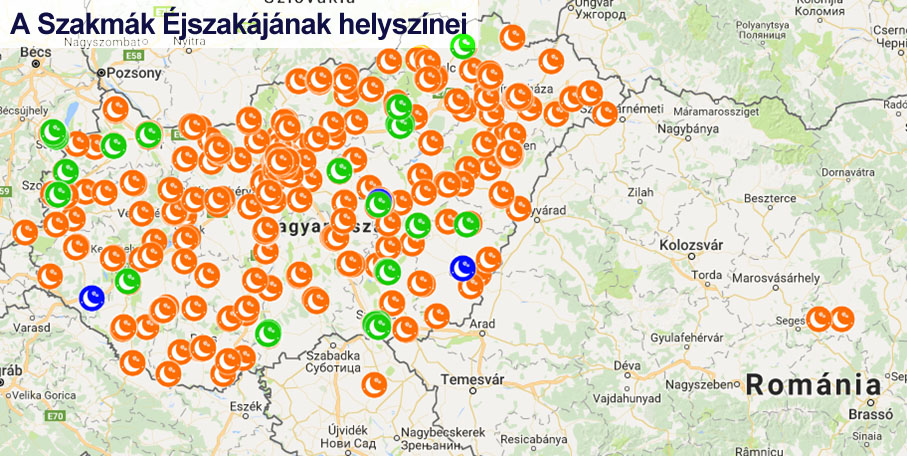 Szakmák éjszakája 2017 térkép 1